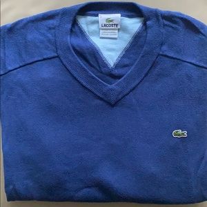 Mens Blue V-Neck Sweater